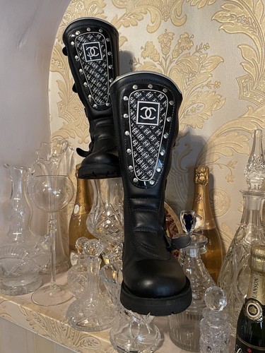 CHANEL スーパーコレクション2003 Chanel vintage Biker Boots 2003 collection | eBay