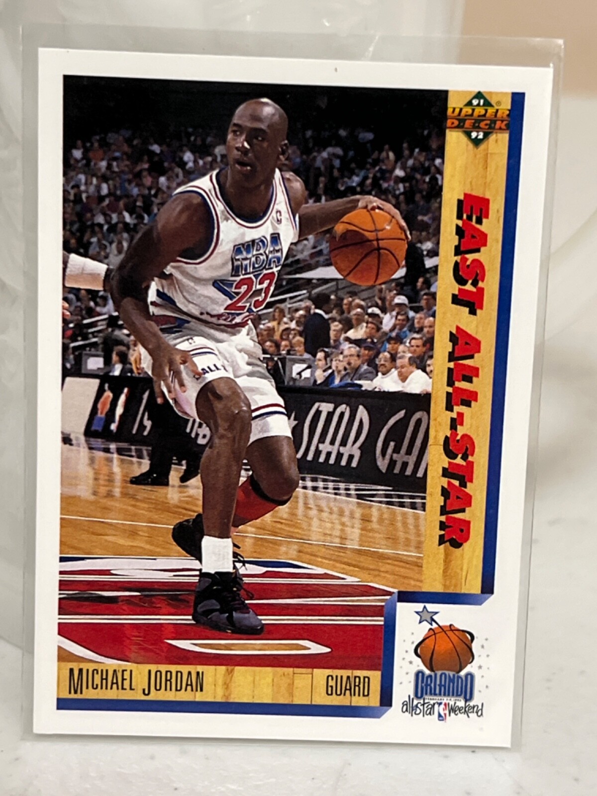 Michael Jordan East All-Star 1992 Upper Deck Collector Card