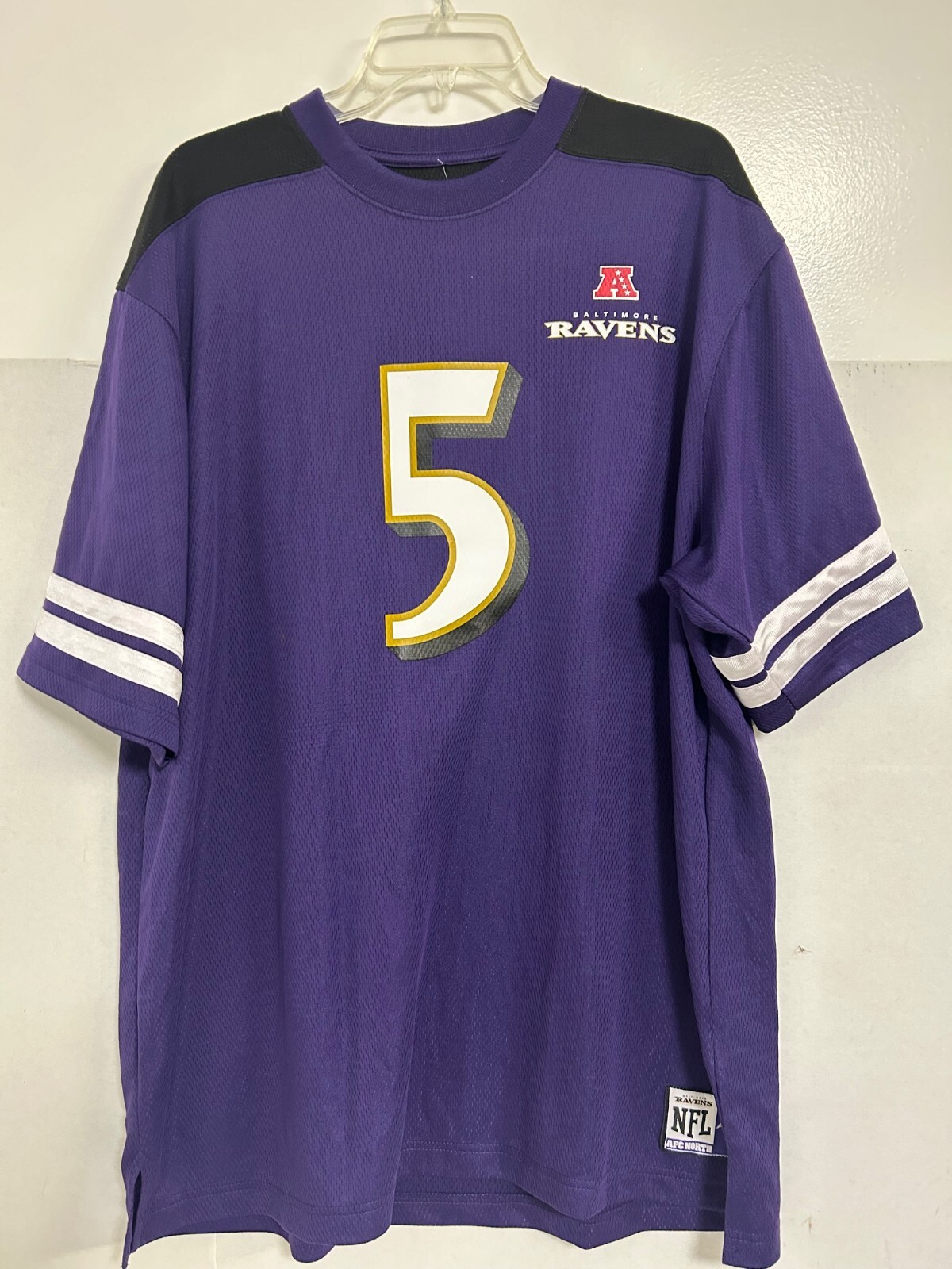Baltimore Ravens NFL Name & Number Flacco #5 Jersey Men's