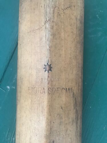 Antique Cricket Bat Ball Pads Leather Guard Vintage Old
