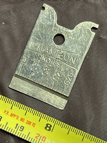 Champion USA CT-404 Spark Plus Gap Tool Feeler Gauge Thickness Vintage