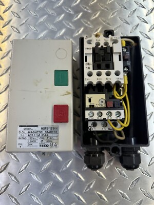 TECO HUFB-16SKK Magnetic Starter 110v 30A Off Ritter R200T Pocket Hole Machine