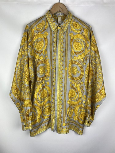 ヴィンテージ GIANNI VERSACE クリーム Vネック ニット 42 $_57.JPG?set_id=880000500F