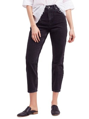 

Женские серые укороченные прямые джинсы FREE PEOPLE, талия 24, Серый, OB817397