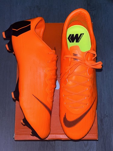 Nike Mercurial Vapor 12 XII PRO FG ACC Orange Soccer Cleats Sz 13