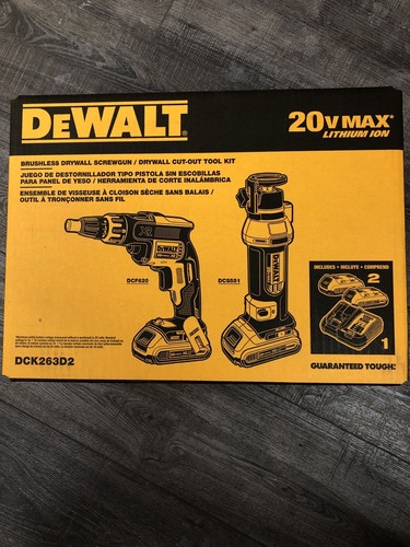 DeWalt Cordless screwgun And Drywall Cutout Tool Kit DCK263D2