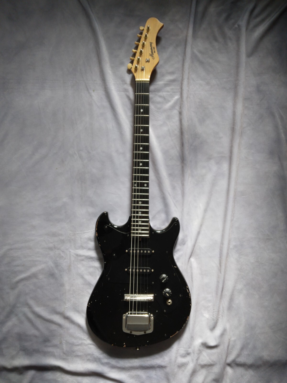 Harmony H804 エレキギター Vintage Harmony H804 Electric Guitar Black with Maple