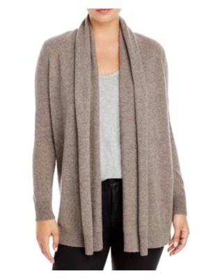 

Дизайнерский Бренд Женский Коричневый Текстурированный Кардиган С Длинным Рукавом Свитер