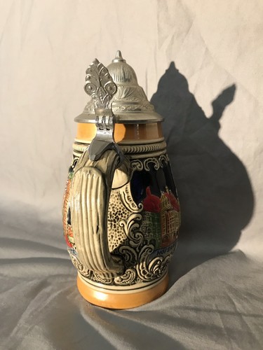 Vintage German Stein Egon Bay 8.25” Tall Lid