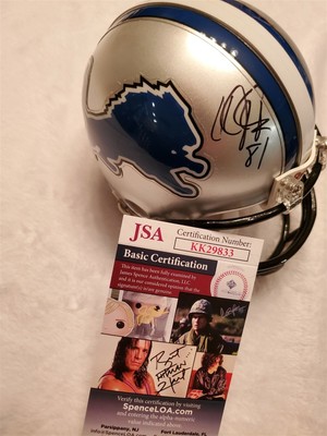 calvin johnson signed football