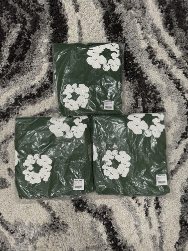 Pre-owned Denim Tears Size Large- Green  The Cotton Wreath Hoodie And Sweatpants Set
