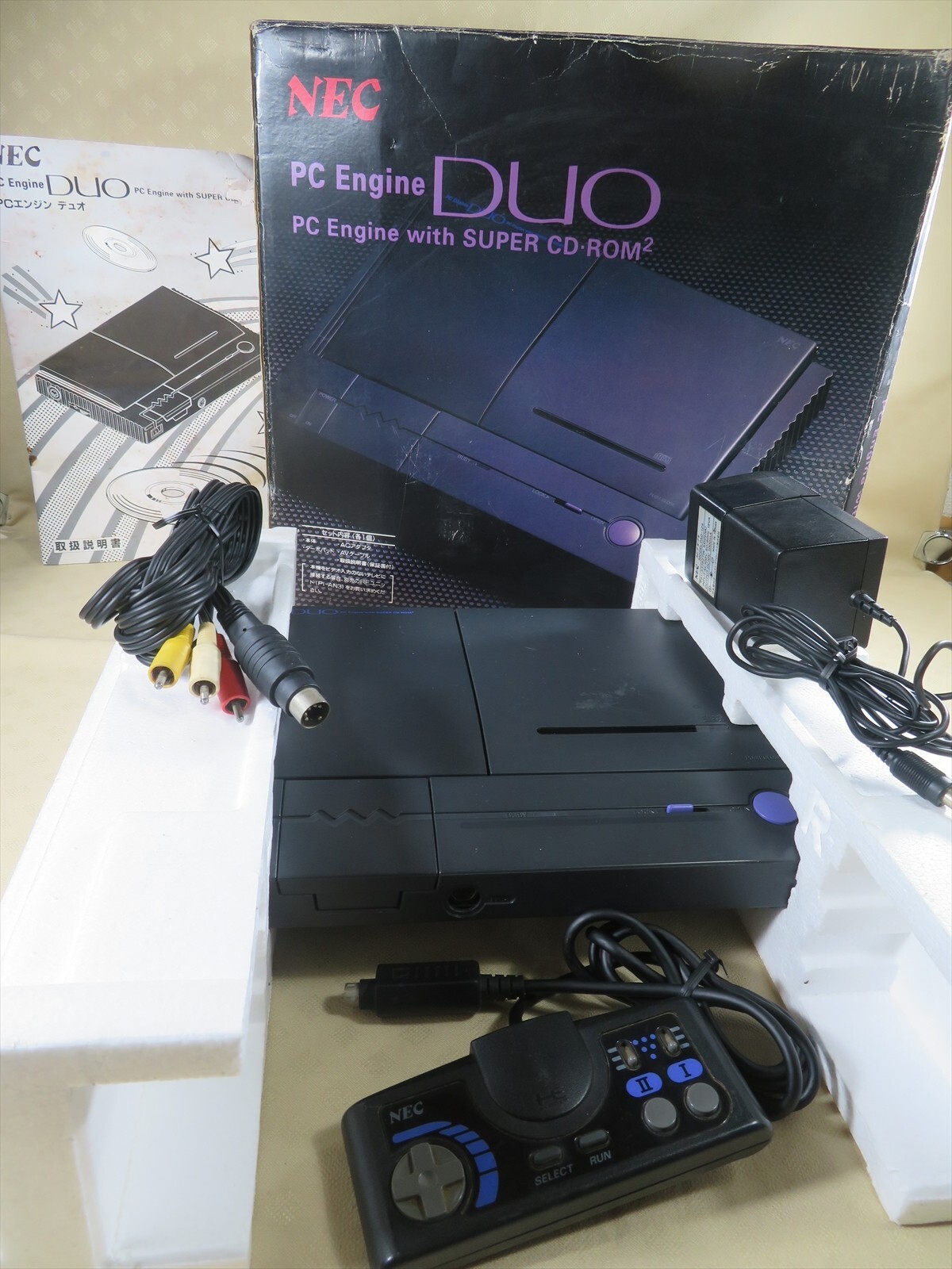 PC engine DUO console NEC Japan model game controller set PC engine DUO console NEC Japan model game controller set