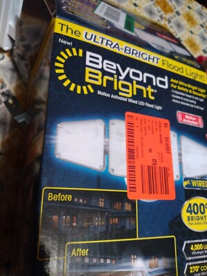 Beyond Bright Motion Activated Wired Flood Light For Parts