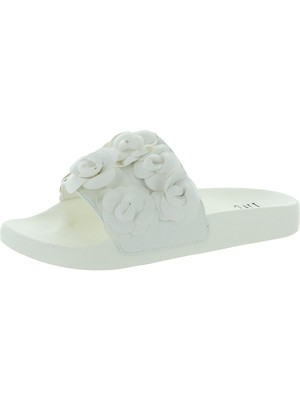 

Женские шлепанцы без шнуровки с круглым носком INC Peymin с белыми цветками, размер 6 м, Белый, 10012679800