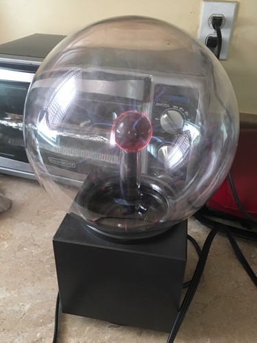 1987 Eye Of The Storm Nikola Tesla's Lightning Plasma Globe Ball Lamp