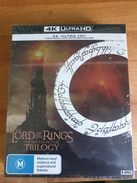 lord of the rings trilogy 4k blu ray