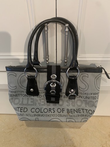 Vintage 90s United Colors Benetton Linea OY9 Black Leather