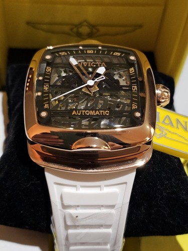 Pre-owned Invicta - Diablo - S1 Rally - Automatic - Nh70 Rose Gold / White - Mens Watch