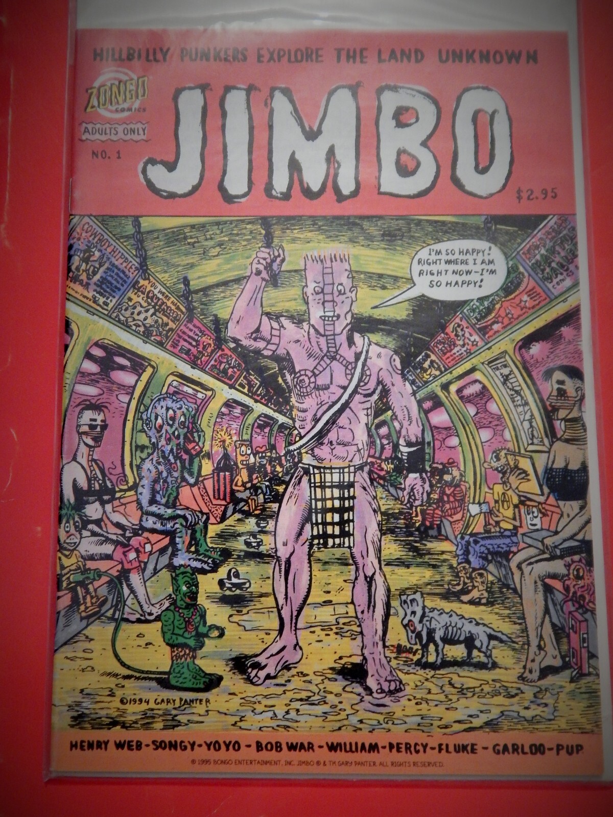 Jimbo #1 (1995, Bongo/Zongo Comics) Gary Panter B&W | eBay