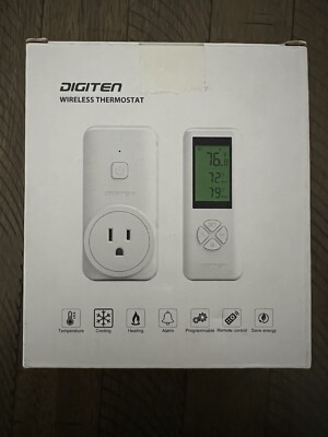 DIGITEN Wireless Thermostat Temperature Controller Outlet Remote Control Built