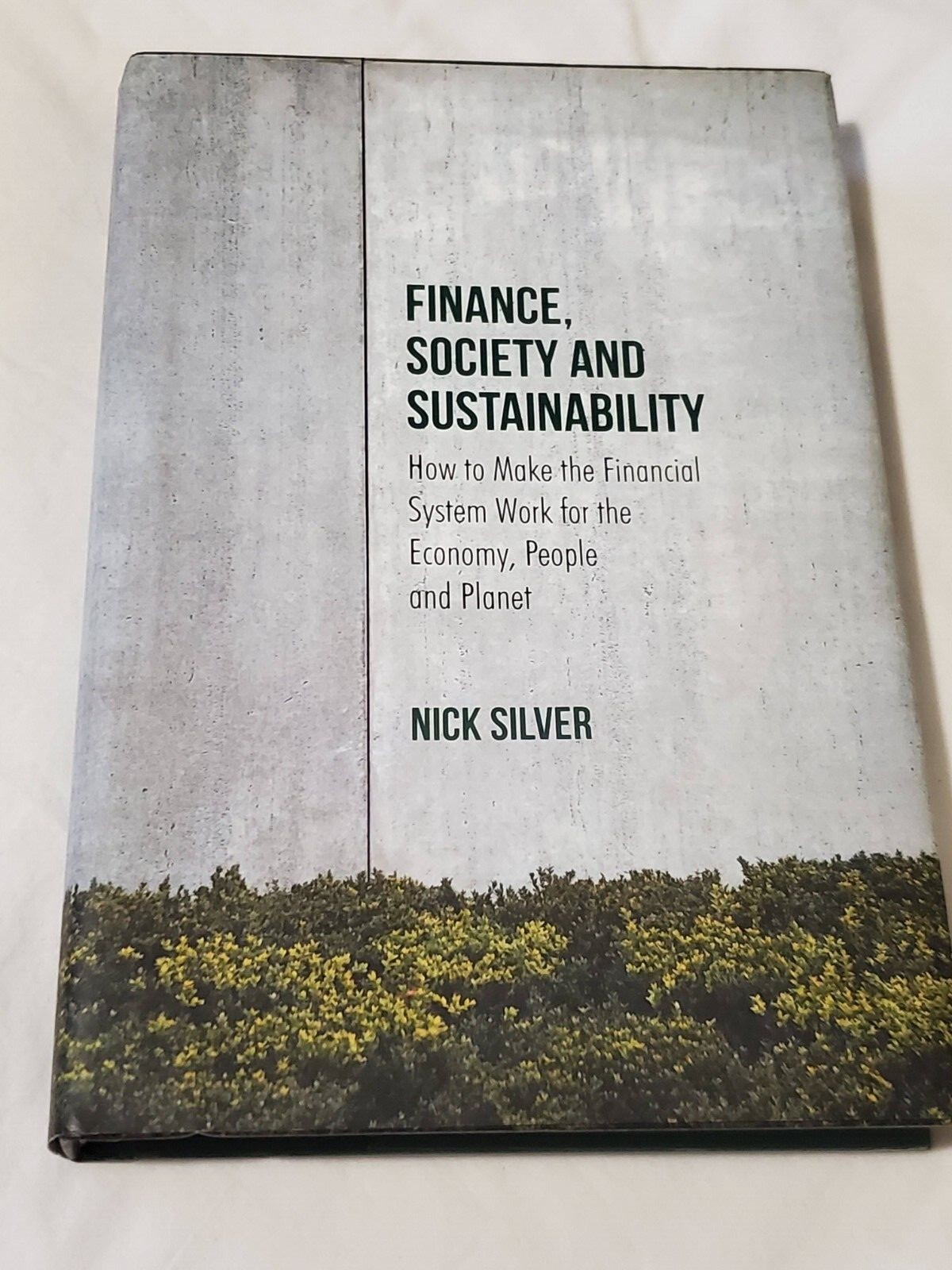 Finance, Society & Sustainability by Nick Silver (Hardcover w/ Dustjacket)