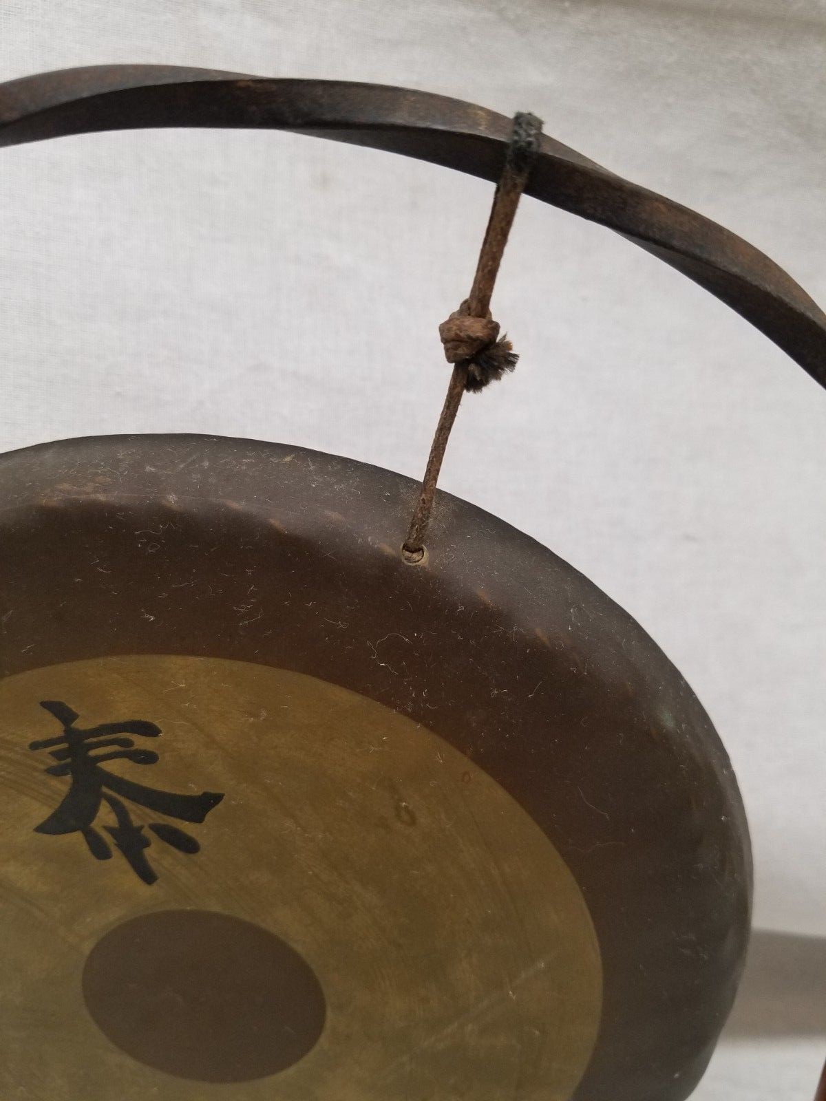 Rare Vintage Ludwig 7 Inch Paiste Dinner Gong with Stand West Germany