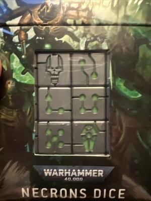 NECRON DICE 40K Warhammer Games Workshop 40,000 NEW in Box