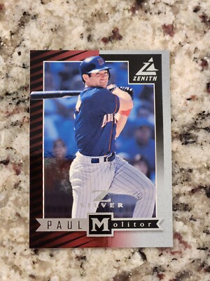 1998 Pinnacle Zenith Z Silver Paul Molitor #35 HOF