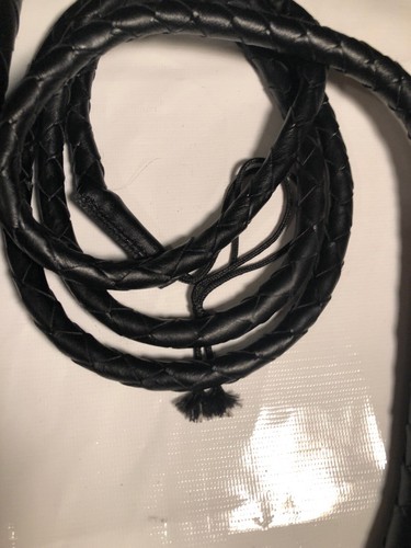 NEW  HAND MADE 9' LEATHER BULL WHIP ,HORSE WHIP, CATTLE WHIP, ETC. FREE SHIPPING