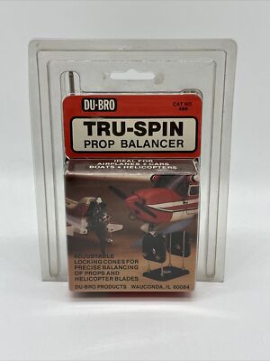 Du-Bro Tru-Spin Prop Balancer Cat. No. 499 for R/C Propellers, Rotors, and Tires