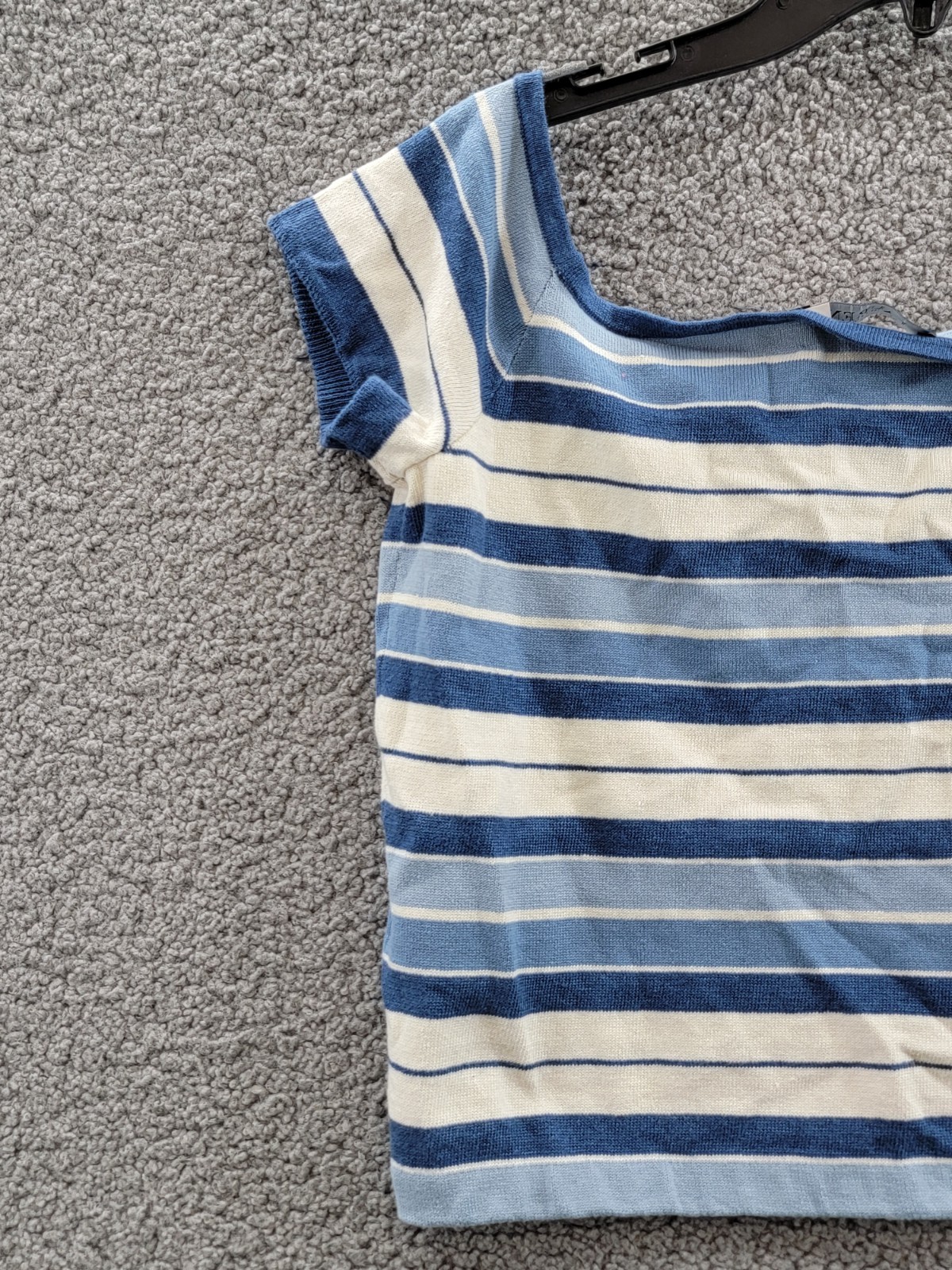 Lauren Ralph Lauren Striped Off-the-Shoulder Sweater Top Women L Multi Pullover - Picture 13 of 17