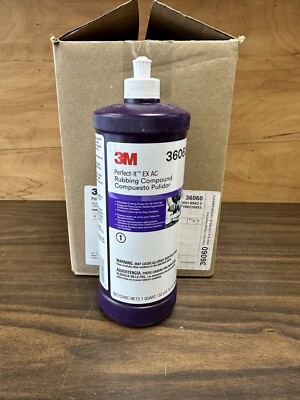 3M 36060 Perfect It EX AC Rubbing Compound, 6-32 Oz Bottles