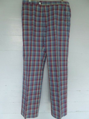 haggar plaid pants