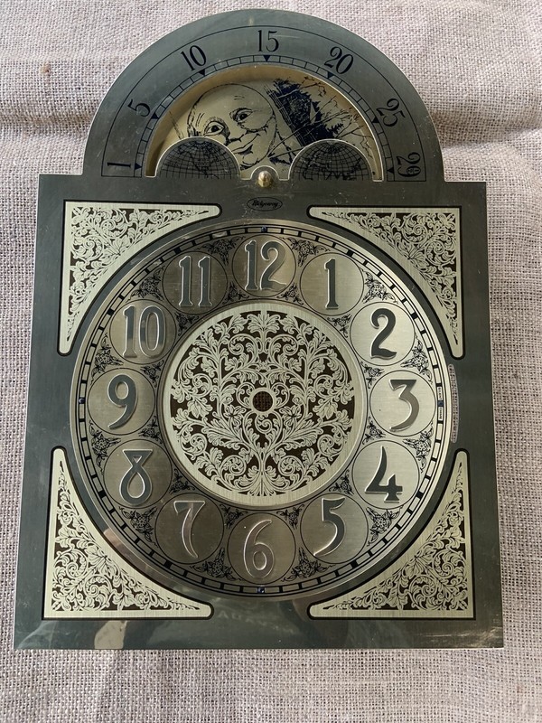 Vintage Ridgeway Grandfather Clock Dial Face  Plate