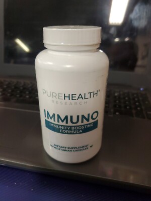 PureHealth Research  IMMUNO  90 Veggie Caps  Immunity Boosting Formula Daily Use