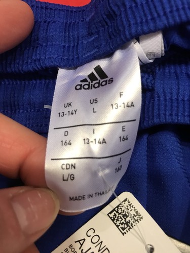 Boys Or Girls Adidas Climalite Royal Blue Athletic Shorts Youth Large 13-14 Y