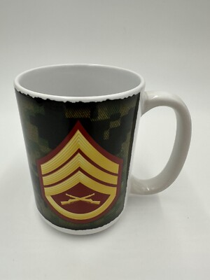 Marine Corps Staff Sergeant E6 15oz Coffee mug USMC EGA