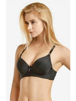 

MAMIA Intimates Черный БЮСТГАЛЬТЕР С БАНТОМ С U-образной спинкой, BR4081P