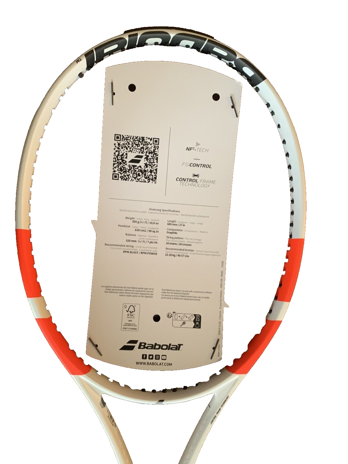 Babolat Pure Strike 98 ( 4 1/4) 18 x 20  2024 Tennis Racquet, 2024