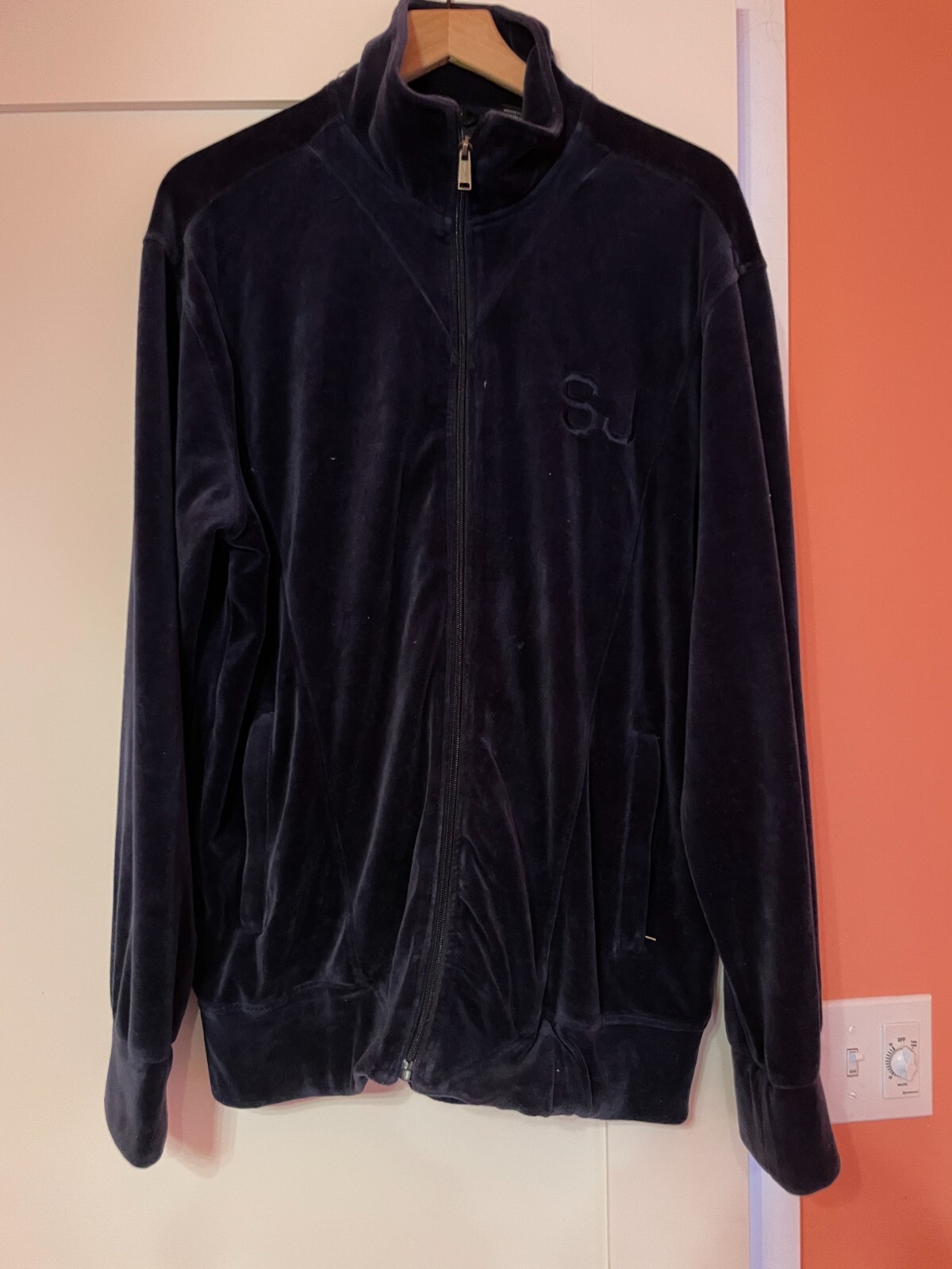 ジャケット・アウター 90s Sean John Navy Velor Track Jacket SEAN JOHN Vintage Track Jacket, Mens XXL, Blue Velour