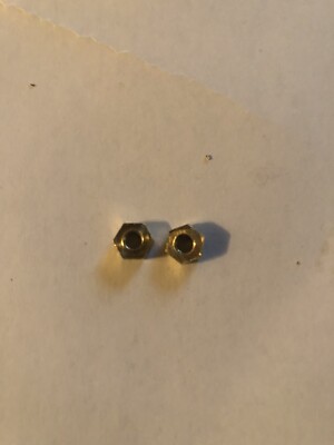 2 Seth Thomas 89L Movement Nuts / Clock Parts / Movement Plate Nuts