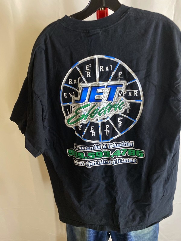 Jet Electric Commercial Industrial Advertising TEE T SHIRT XL
