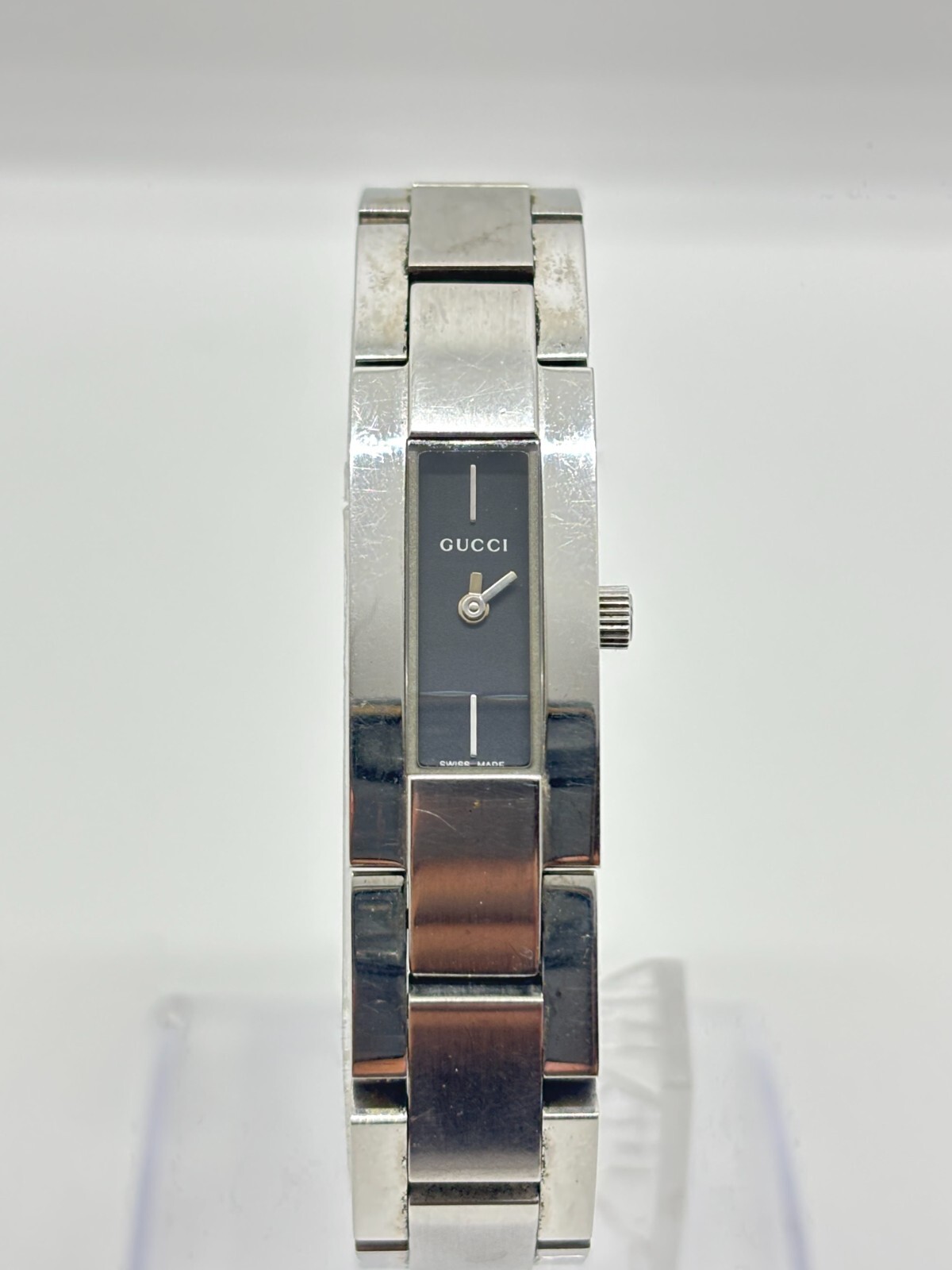 Exc+5] GUCCI 4600L Series Women's Stainless Steel Black Dial