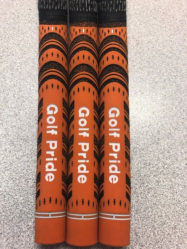 GOLF PRIDE GOLF GRIP (3) NEW DECADE MULTICOMPOUND BLACK ORANGE STANDARD 60R NEW