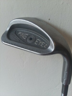 PING Eye 2 Pitching Wedge Black Dot Steel Shaft Lamkin Crossline Midsize Grip