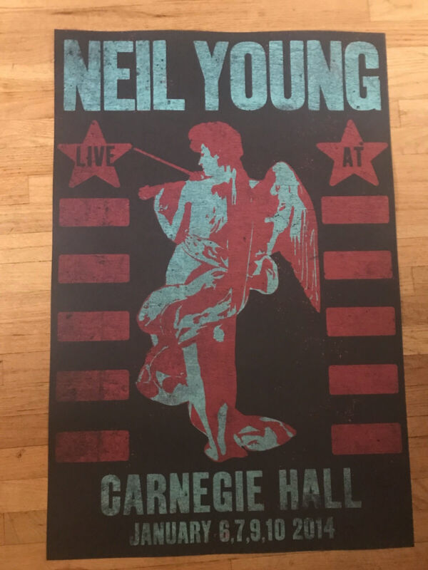 NEIL YOUNG  Carnegie Hall  2014 24x36 poster