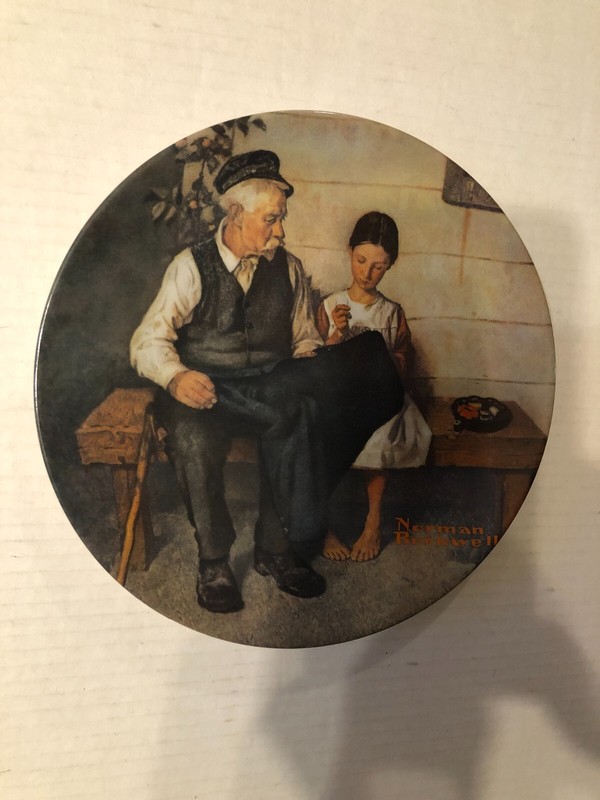 Knowles Norman Rockwell plate"the lighthouse keeper's daughter"