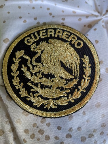 GuerreroMexico Eagle Shield Embroidered iron on patch