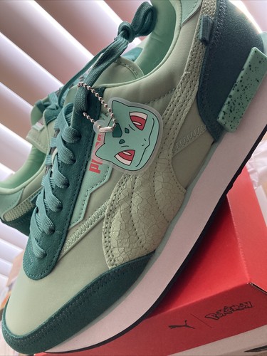 Pre-owned Puma X Pokemon 'bulbasaur' Rider Sneakers Shoes - Men Size 10. In Ivy-holiday