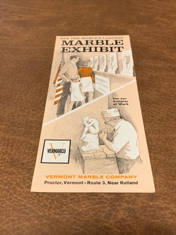 Rare - Vermont Marble Company Marble Exhibit Brochure Pamphlet 